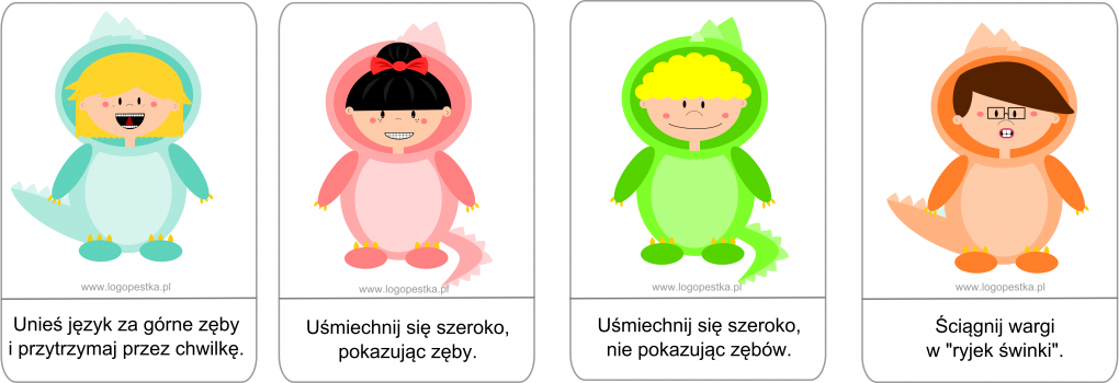 Dinozaurowe minki – ćwiczenia buzi i języka