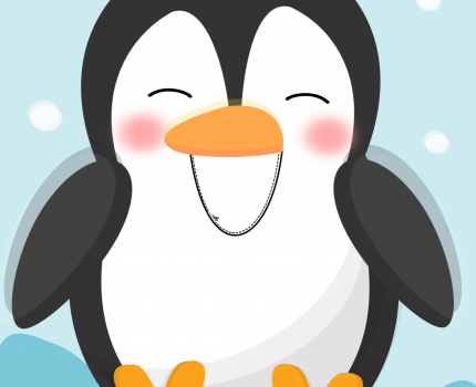 Głodny pingwin – logopedyczna zabawa uniwersalna (2 strony!)