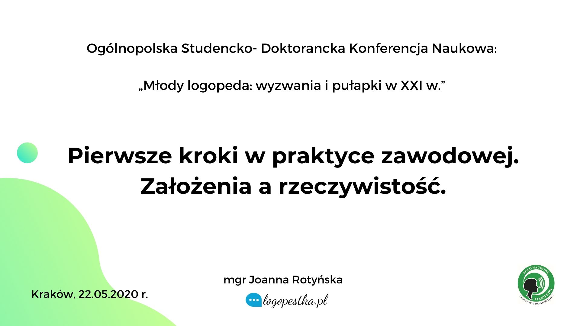 Konferencja naukowa prezentacja do pobrania oraz film