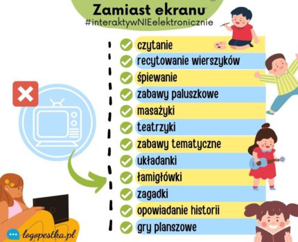 Zabawy bez ekranu #interaktywNIEelektronicznie