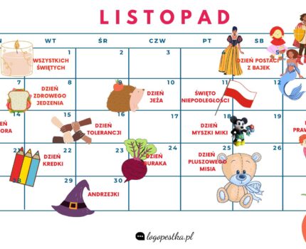 Kalendarz świąt nietypowych LISTOPAD