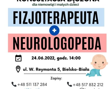Konsultacja łączona: fizjoterapeuta i neurologopeda dla niemowląt i dzieci w Bielsku-Białej