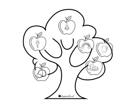 Logopedyczna jabłonka z głoską CZ BEZPŁATNIE