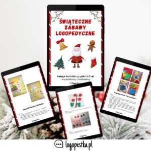 EBOOK Logopedyczne zabawy świąteczne. Ponad 50 zabaw. Dla dzieci 3-7 r.ż. | dla rodziców i logopedów