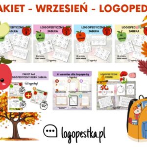 Pakiet materiałów logopedycznych na WRZESIEŃ 12w1 | logopedia