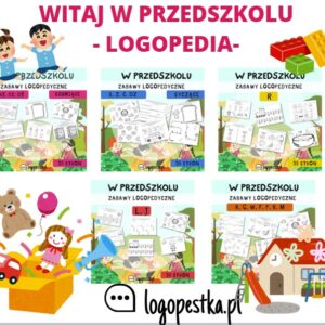 PAKIET: WITAJ W PRZEDSZKOLU zabawy logopedyczne | WRZESIEŃ, DZIEŃ PRZEDSZKOLAKA | LOGOPEDIA