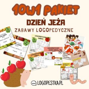Pakiet logopedyczny na DZIEŃ JEŻA 10.11 | 10w1 |  | logopedia