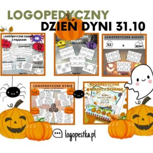 PAKIET Logopedyczny DZIEŃ DYNI | HALOWEEN | jesień| logopedia